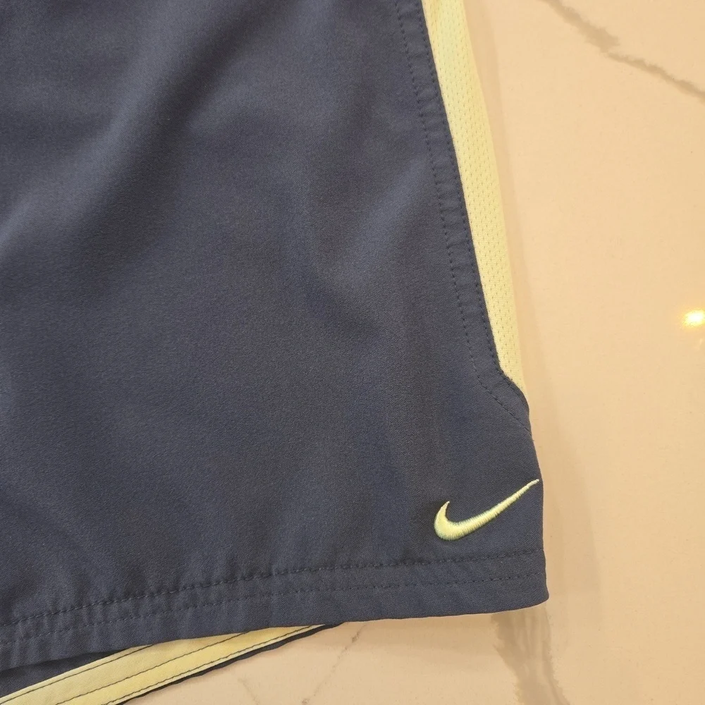 Nike Mens Drawstring Swim Trunks Blue Gray Green Size XL